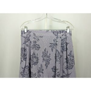 90s Shorts Lavender Purple Navy Blue Floral High Waist by Studio C |Vinage Misses L - Fashionconstellate.com