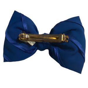 Vintage Alexandre de Paris Large Blue Hair Bow Hair Clip Made in Italy - Fashionconstellate.com