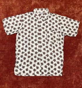 XS/ 50’s,60’s Novelty Print Shirt with Pocket Watches for Boys/Girls/Women, Mid Century Boys Medium 