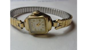 Vintage Ladies Wristwatch by Benrus Swiss 10K RGP Bezel Speidel Band Wind Up Not Working - Fashionconstellate.com