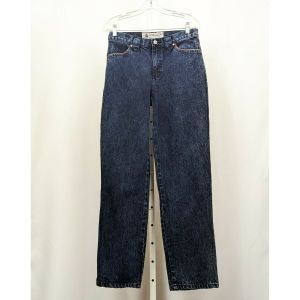 80s Jeans Dark Blue High Waist Mom Juniors 9 by Coyote Moon | Vintage