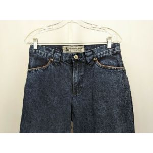 80s Jeans Dark Blue High Waist Mom Juniors 9 by Coyote Moon | Vintage - Fashionconstellate.com