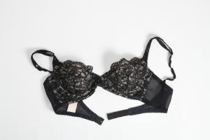1960s Bra by Bali-Lo Bow  | 34B | Vintage Black Illusion Lace Underwire | Vintage Valentines Day  - Fashionconstellate.com