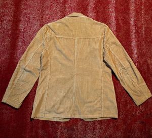 M-L/ 70’s Golden Tan Corduroy Blazer, Vintage Hippie/Western Style Blazer by H.I.S. Sportswear - Fashionconstellate.com