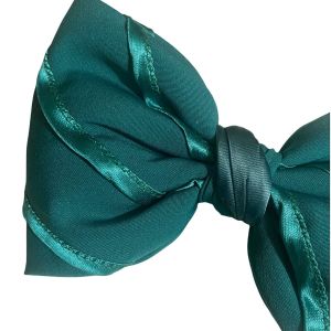 Vintage Alexandre de Paris Large Green Hair Bow Hair Clip Made in Italy - Fashionconstellate.com