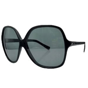 Vintage Oversized Black Sunglasses Made in Italy - Fashionconstellate.com