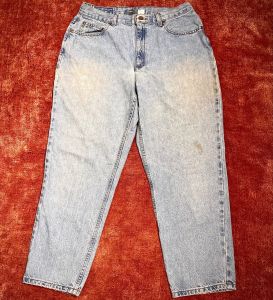 M-L/ 90’s Liz Claiborne Mom Jeans, High Rise Tapered Light Wash Jeans 30 x 25