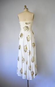 Claudette floral rayon jersey 1930s dress, vintage 1940s dress, vintage dresses for women, floral  - Fashionconstellate.com