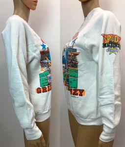 80s 1987 Spuds Mackenzie Football Sweatshirt by Village Mews | Small Chest 39'' - Fashionconstellate.com