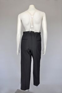1960s black tailcoat tuxedo suit S/M - Fashionconstellate.com
