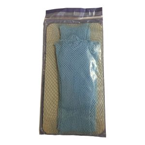 1960’s Deadstock Baby Blue Mod Fishnet Stockings