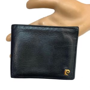 Vintage Pierre Cardin Black Leather Bifold Wallet | Classic | Mens | Logo
