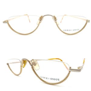 Vintage Unisex Giorgio Armani Half Frame Eyeglasses Made in Italy