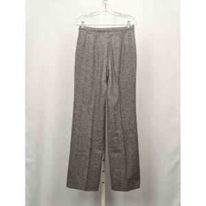 Vintage 70s Pants Pendleton Black White Tweed Wool Lined | Vintage Misses 12 - Fashionconstellate.com