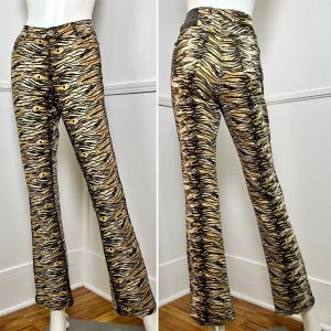Size 29 | Y2K Vintage Leopard Print Flares by Guess Jeans