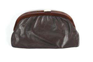 Vintage 1970s Italian Brown Leather Clutch Purse by Reghi - Fashionconstellate.com