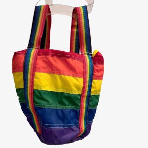 Vintage 1980s RAINBOW Gay Pride LGBTQ Backpack Insulated Bag Taiwan - Fashionconstellate.com