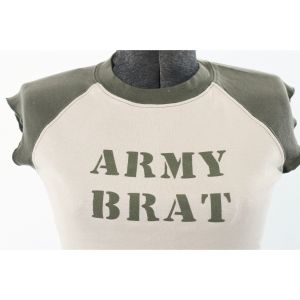 Vintage 1990s Army Brat Babydoll Tee by F.A.N.G.  |  XXS to XS - Fashionconstellate.com