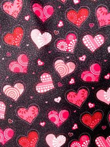 Vintage 90s Cotton Half Apron | Glittery Red & Pink Valentine Hearts | Great Gift! Chef Cook Gifts - Fashionconstellate.com