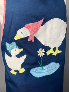 Your Grandma's Favorite 90s Vintage Apron | Cute Duck & Duckling Appliques | Adorable Gift for Chefs - Fashionconstellate.com