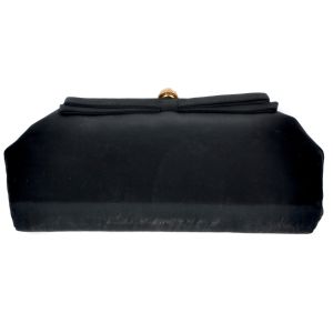 Vintage 1940s Stylemark Black Clutch Evening Bag Purse Pin Up WWII - Fashionconstellate.com
