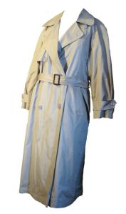 Vintage 80s Coat Khaki Trench Coat Raincoat Zip Out Lining All Weather Coat Saks Fifth Avenue - Fashionconstellate.com