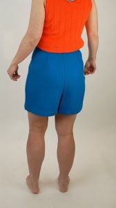 1960s skort, 1960s mini skirt, turquoise skirt, tweed shorts, 60s sportswear, Size S - Fashionconstellate.com