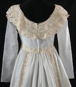 Size 8 Bridal Gown Charming Empire Wedding Gown with Antique Inspiration Medium Traditional Wedding - Fashionconstellate.com