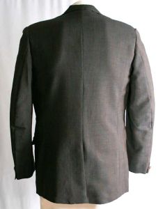 Men's Small 1960s Brown Worsted Men's Mod Jacket - 60s Tailored Sport Coat - British Invasion - Fashionconstellate.com