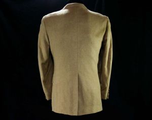 Men's Small 1960s Camel Hair Suit Jacket - Luxury Fabric - 60s Mens Sport Coat - Cashmere Soft  - Fashionconstellate.com