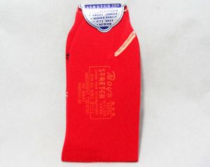 Boy's 1950s Socks - Cherry Red Atomic Print - Boys 50s Sock Pair - Gray & Black Diamond Patterns  - Fashionconstellate.com