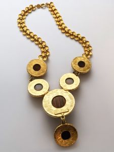 Accessocraft Faux Wood Pendant Drop Necklace  - Fashionconstellate.com