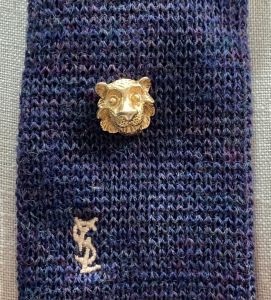 70s 80s Gold 3d Leo Lion Head Tie Pin Tie Tack - Fashionconstellate.com