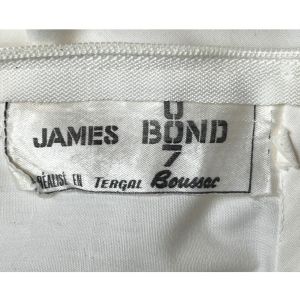 Vintage 1960s James Bond 007 Blouse Made in France Boussac Tergal Size L - Fashionconstellate.com