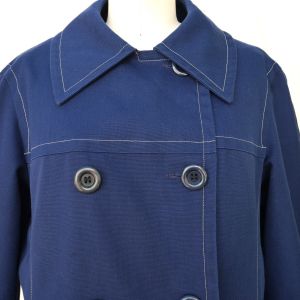 1960's Navy Blue London Fog Jacket - Fashionconstellate.com