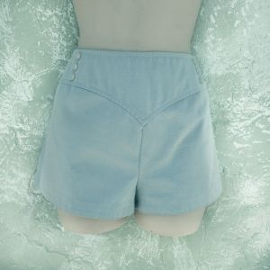 60s Pale Blue Short Shorts by Miss Pat - Fashionconstellate.com