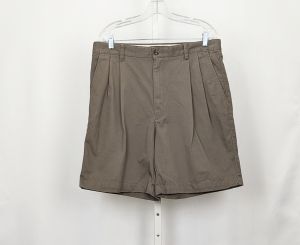 90s Shorts Brown Pleated Front by Banana Republic | Vintage Men's 36