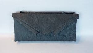 80s Black Clutch Bag Handbag Purse by Palizzio - Fashionconstellate.com