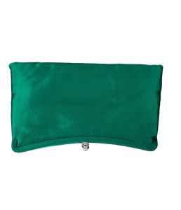 1960s green satin clutch purse - Fashionconstellate.com