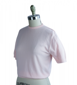 50s Pink Short Sleeve Pullover Sweater by Fairfield - Fashionconstellate.com