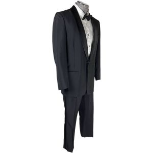 Vintage 1950s Mens Formal Wear Tuxedo Wedding Suit Sz M 33” W - Fashionconstellate.com
