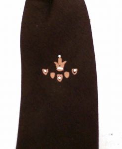 Vintage Boys Skinny Tie Hook On Style 1950s Brown Pink Crown - Fashionconstellate.com