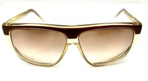 VTG Laura Biagiotti OXSOL P-712 Brown Gradient Oversized Sunglasses 70s Mens RX