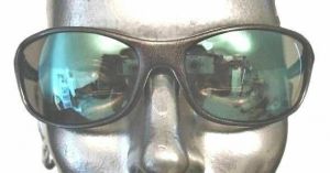 Vintage Sunglasses Hand Polished Metallic Mirror Lens 1980s