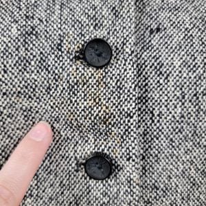 Vintage Glenhaven Black & White Button Front Sport Coat Blazer Jacket - Fashionconstellate.com