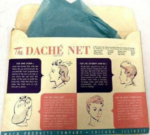 RARE  Lilly Dache hairnet hair net Beauty In Package, Unused 1944 Medium Brown - Fashionconstellate.com