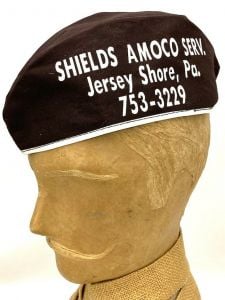 VTG Amoco Gas Station Attendant Hat American Oil Company Jersey Shore Pa Shields