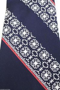Mens Vintage Necktie  Mr. John Collectible 4.5'' Wide 1970s Blue Stripe NWOT - Fashionconstellate.com