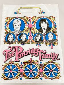 Vintage partridge family Plastic Shopping Bag Bell Records  Pre-owned Good Shape