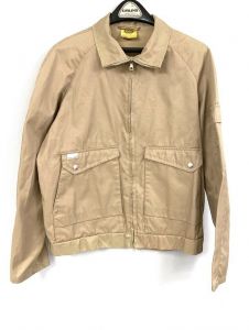 Skillers Retro Vintage  Chore Jacket Mens M Khaki Cotton Nylon Made in Ireland 